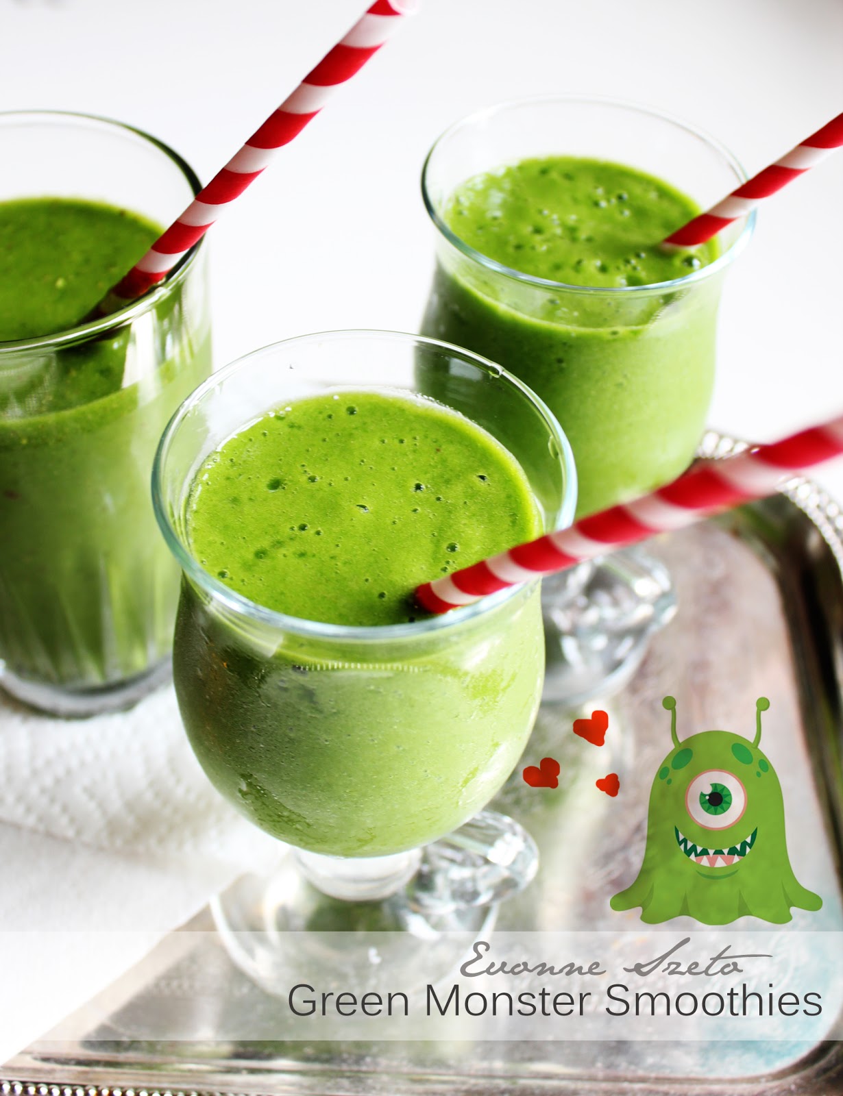 sweet from the heart Spinach Green Monster Smoothie, 3D Chihuahua