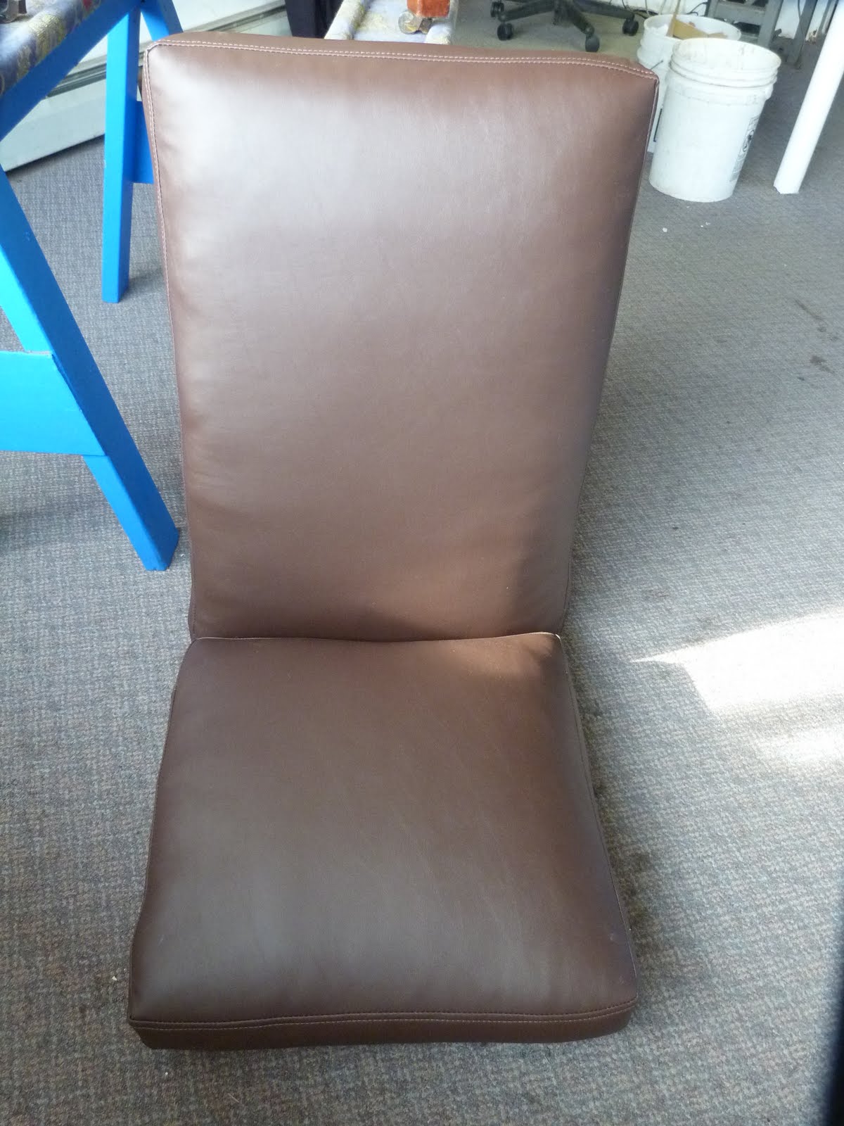 Practical Upholstery Design Studio Window cushion and Morris chair