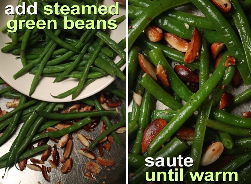 The 99 Cent Chef Thanksgiving Recipe Week Green Beans with Almonds