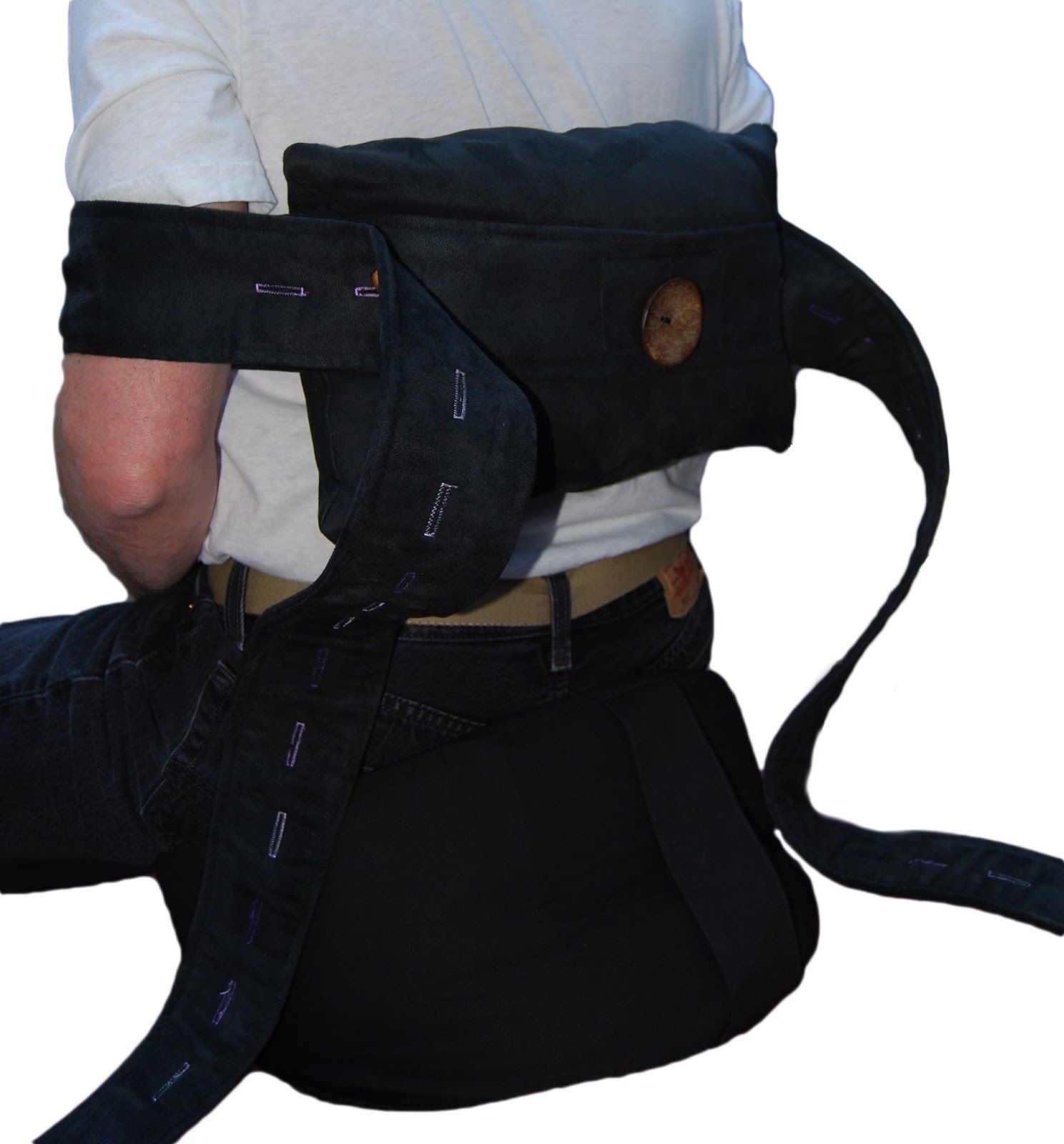 Wabi Sabi Penguin Back Support Help During Seated Meditation on a