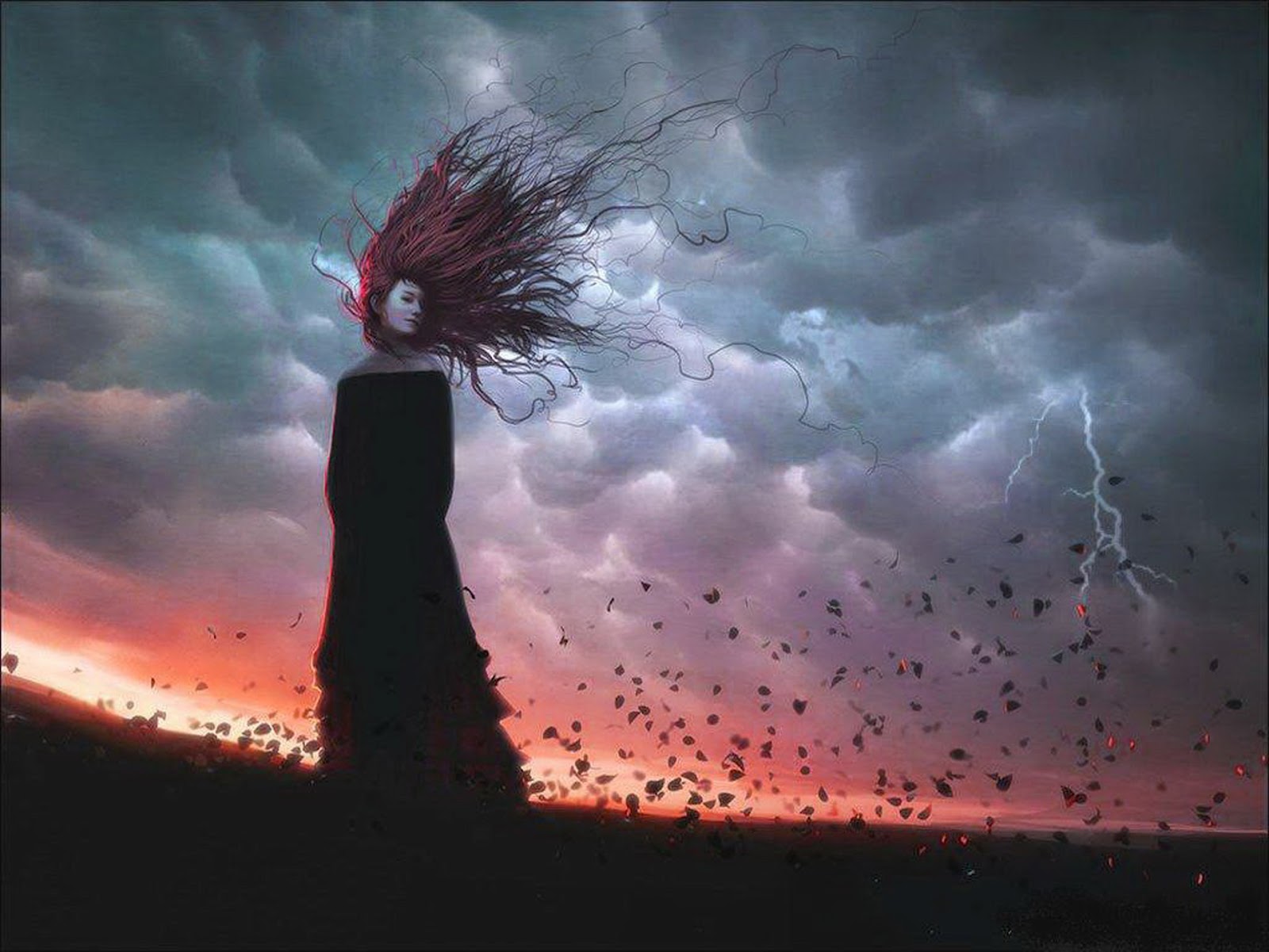 Пророчество одиночество. Девушка на ветру. Ветер. Ветер сюрреализм.