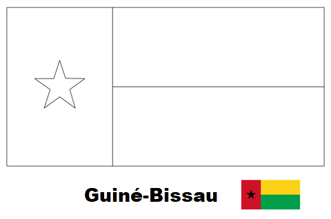 blog de geografia bandeira da guiné bissau para colorir