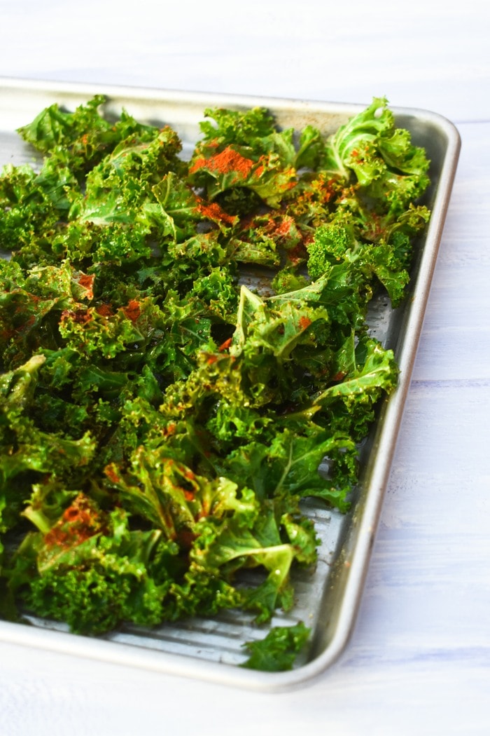Easy Paprika Kale Chips Tinned Tomatoes