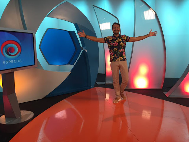 O apressentador e ator Ricardo Pereira no estúdio do programa 'E-Especial' na SIC