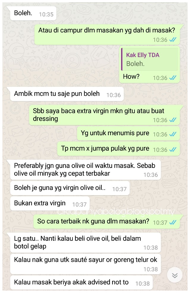 Pertama kali cuba minyak zaitun extra virgin! Jom kenali minyak zaitun dan jenis-jenisnya. Pertama kali cuba minyak zaitun extra virgin! Jom kenali minyak zaitun dan jenis-jenisnya.