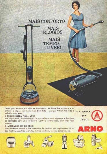 Praticidade nos lares dos anos 50 com a linha de eletrodomésticos da Arno.