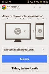 Chrome Browser v38.0.2125.102 Apk Terbaru