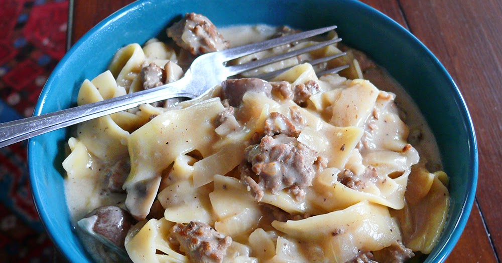 Dawna in the Kitchen Hamburger Stroganoff Skillet Dinner