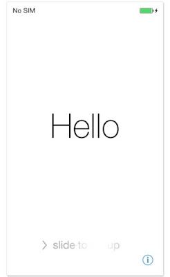 halaman welcome di iphone