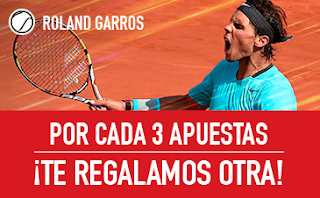 sportium Promo Roland Garros: Por cada 3 apuestas ¡Te damos otra! sportium Promo Roland Garros: Por cada 3 apuestas ¡Te damos otra!
