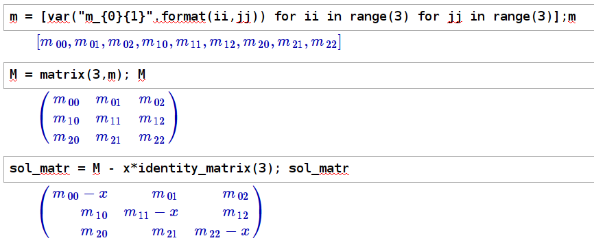 An Australian Teacher: Matrix Trace Determinants and Eigenvalues