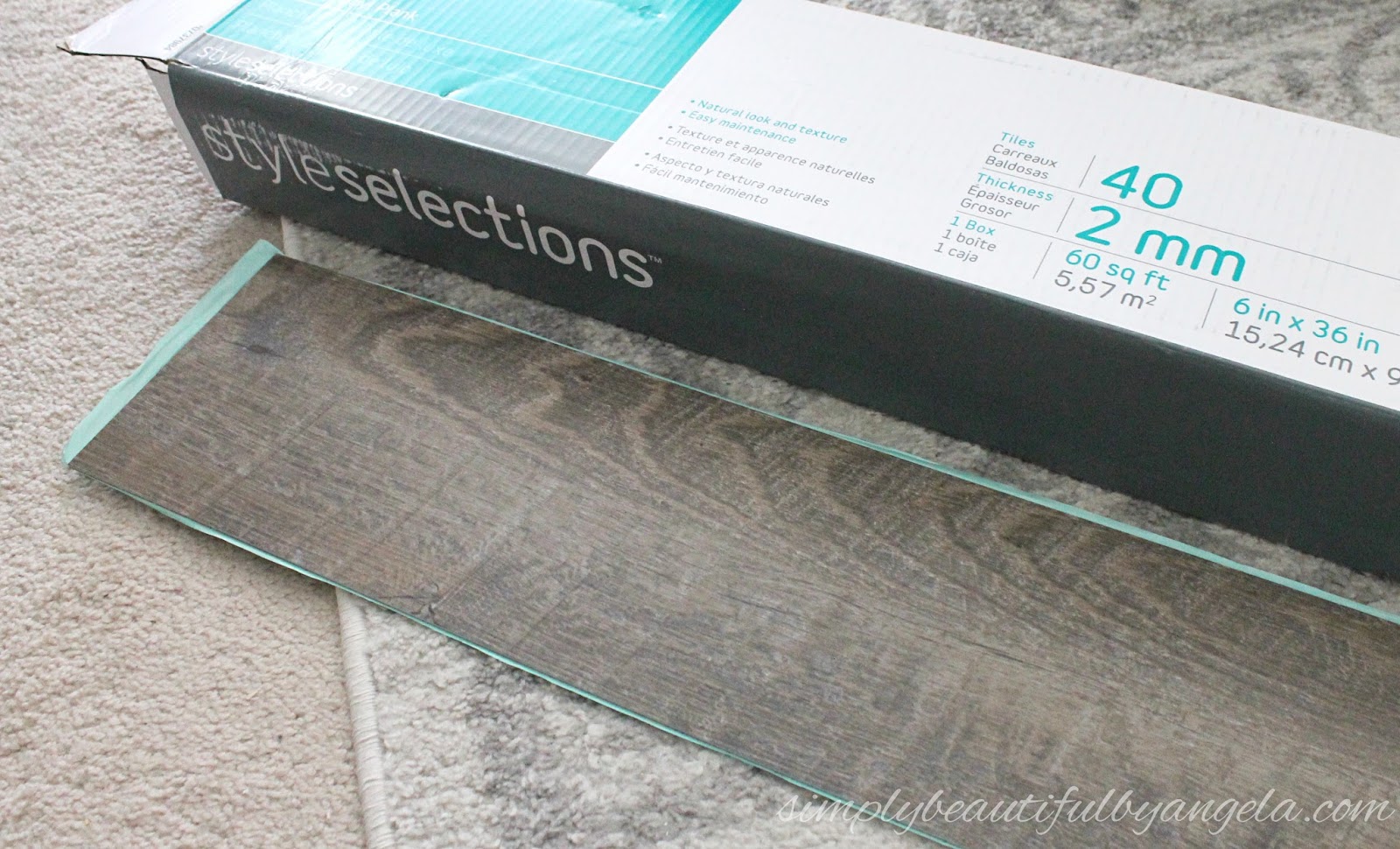 Updated Peel & Stick Wood Look Floors Tutorial