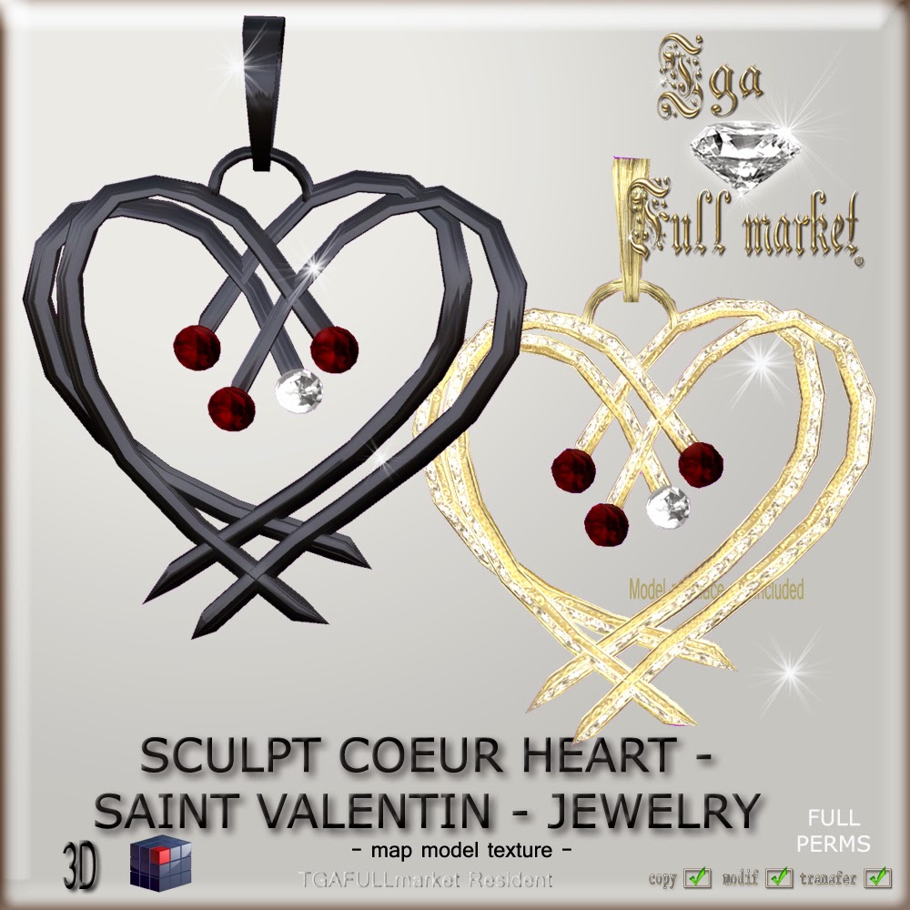 SCULTP COEUR HEART SAINT VALENTIN - JEWELRY