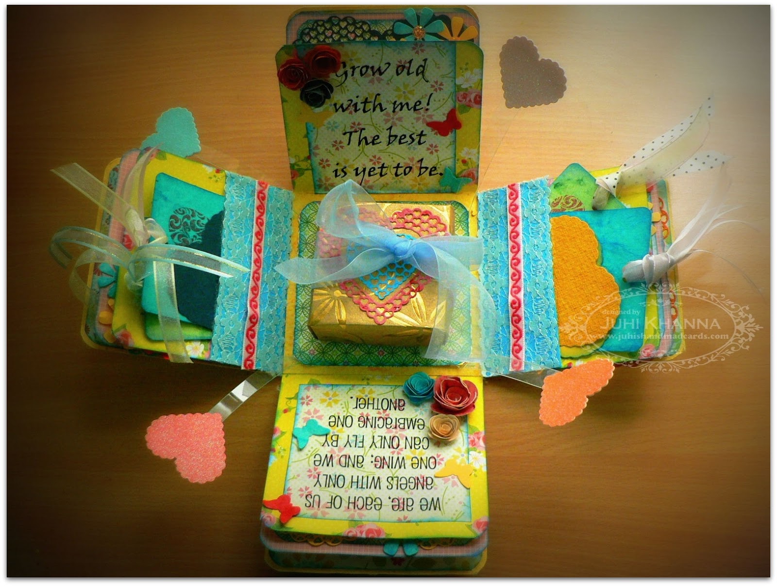 Juhi's Handmade Cards My first explosion box