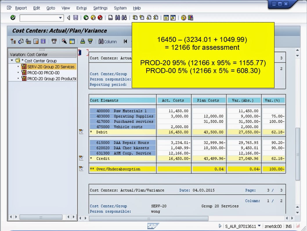 青蛙SAP分享 Froggy's SAP sharing SAP CO Carry Out a Settlement to a Cost