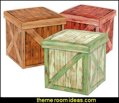 Vintique Folding Storage Ottoman Vintique Folding Storage Ottoman