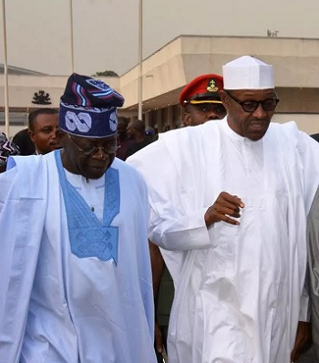 Tinubu and Buhari Tinubu and Buhari