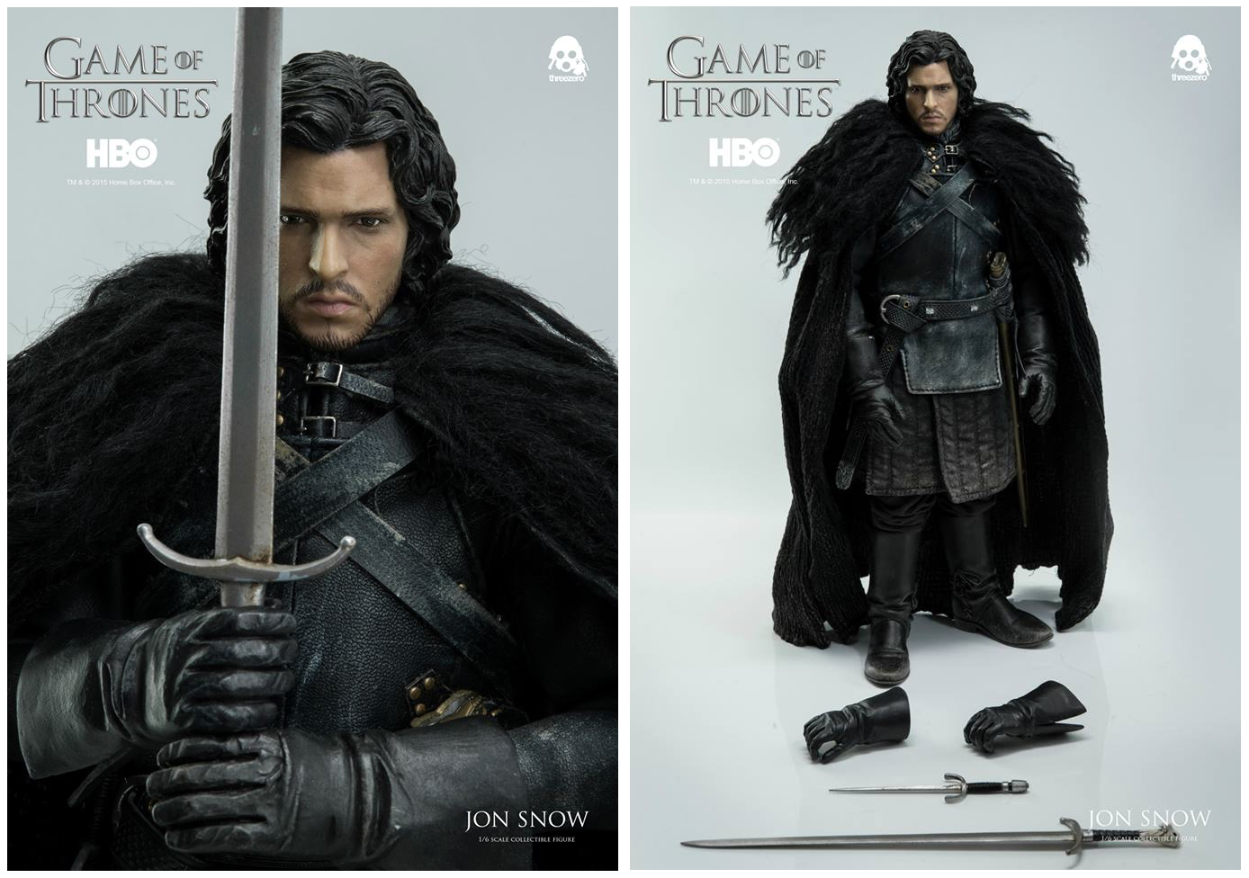 1/6 Jon Snow 2.0 Game of Thrones Head Sculpt Carved Fit 12inch Male Figure Body 