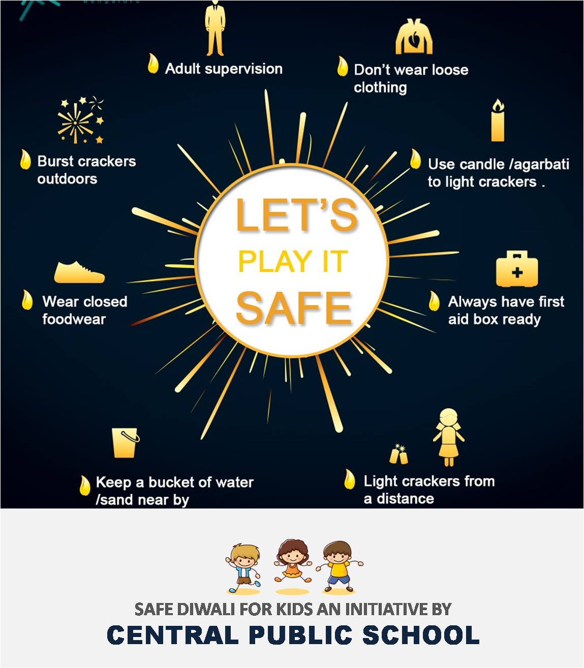 SAFE DIWALI CPS WALI Safety Precautions to Be Taken While Bursting