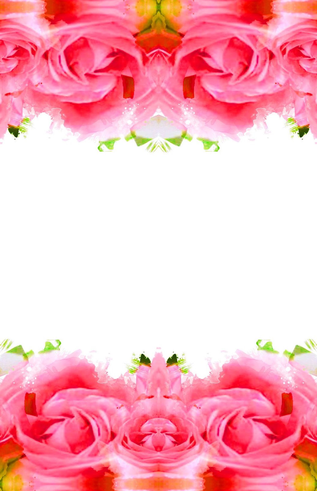 Flower Borders - Roses And Daisies