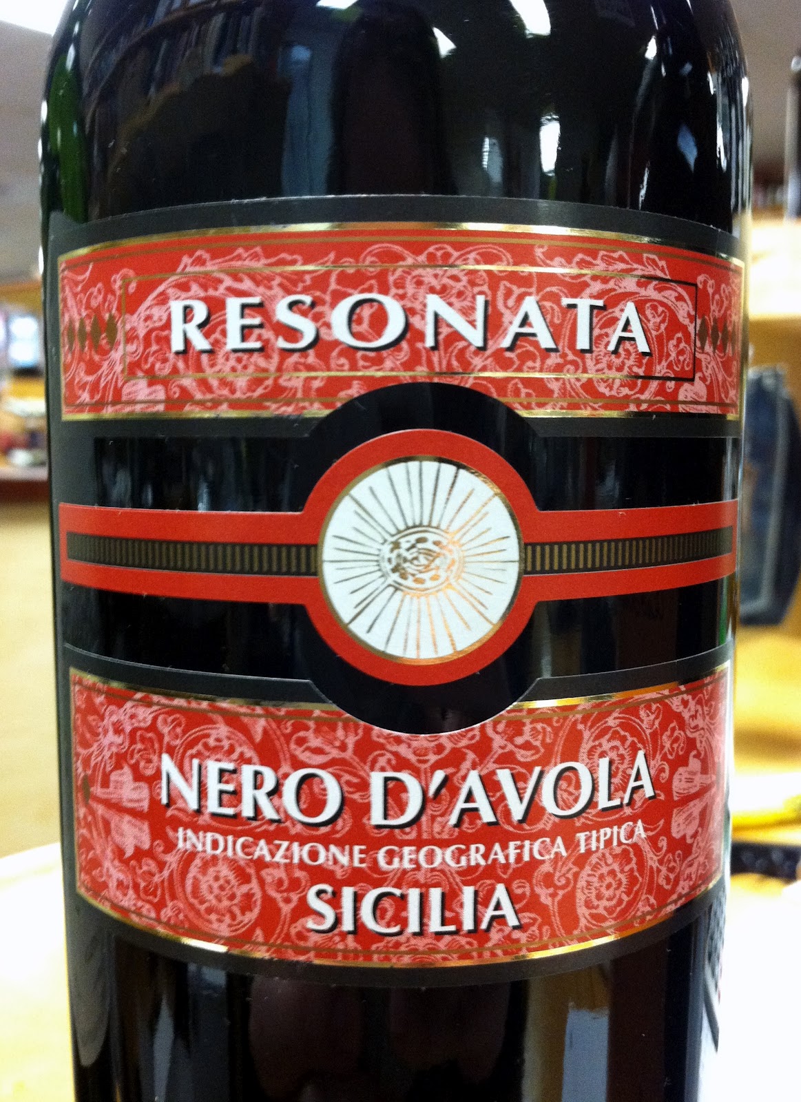 Kristen's Wine Blog Tasting Resonata Nero D'Avola