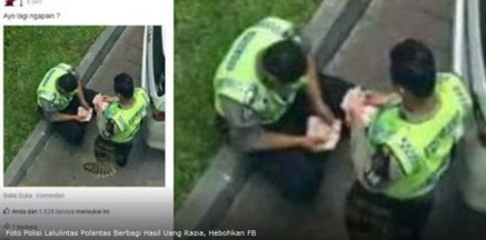 Polisi%2Bbagikan%2BUang%2BHasil%2BRazia