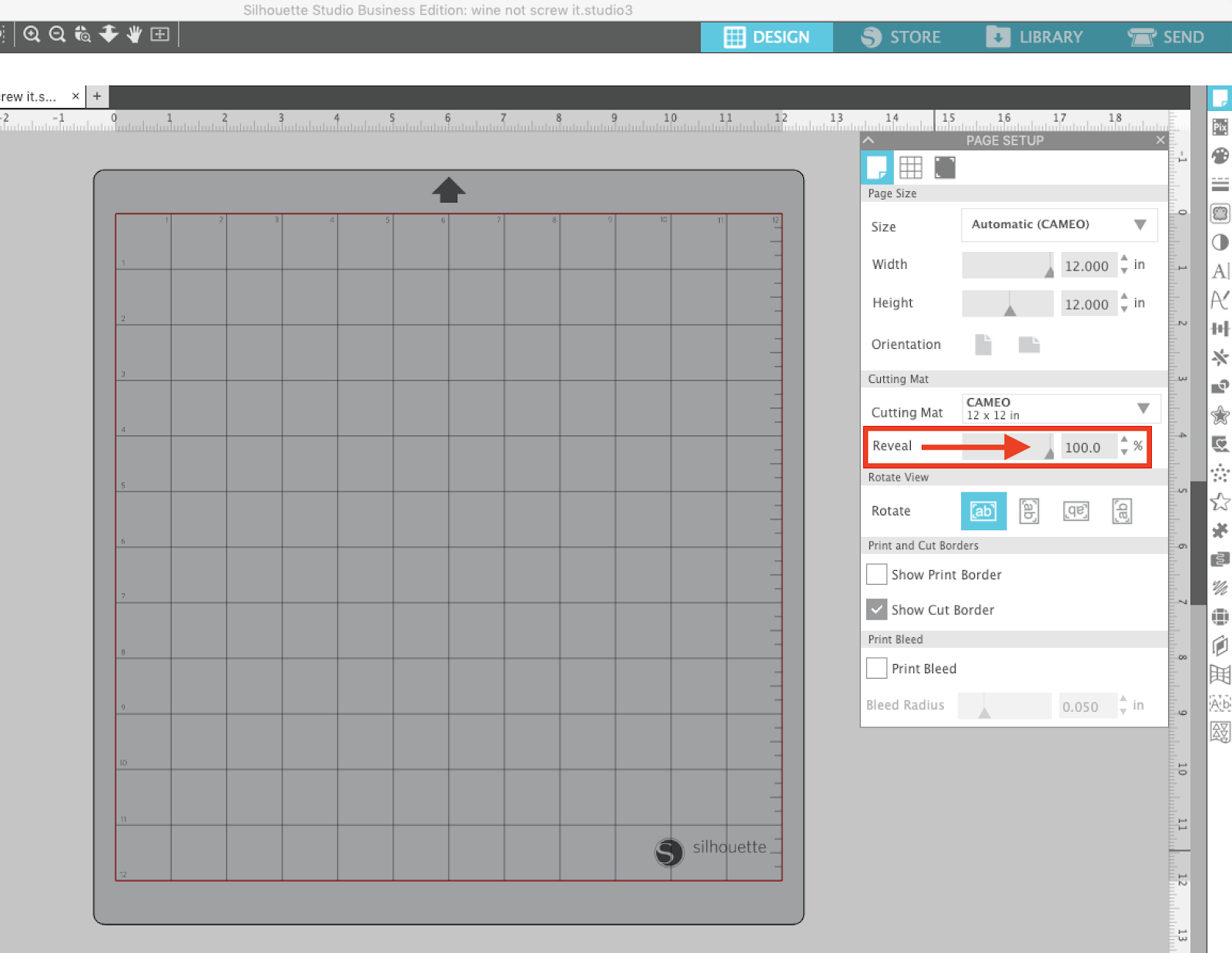 Change background color in silhouette studio business edition readprof