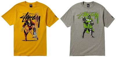 Marvel Comics x Stussy Collection Series 1 - Wolverine & Doctor Doom T-Shirts
