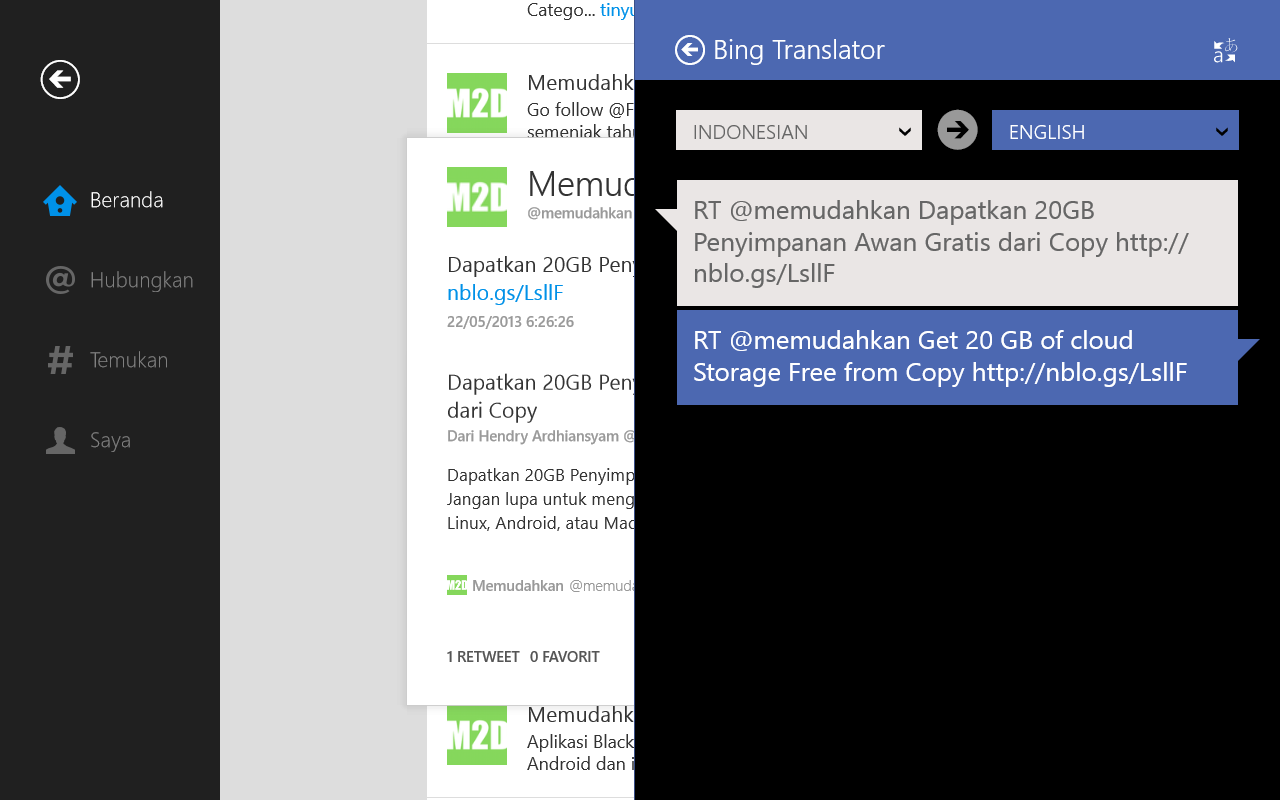 Aplikasi Bing Translator untuk Windows 8 Memudahkan