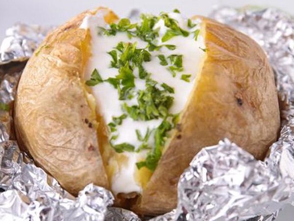 Papas Asadas con Queso Papas Asadas con Queso