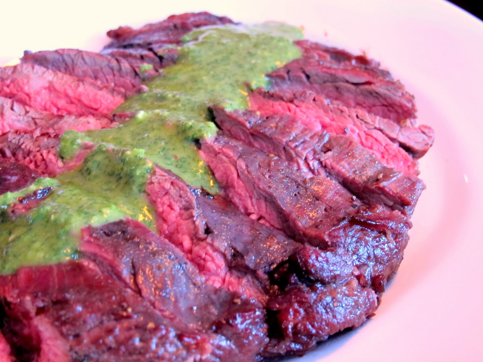 A Toast to Taste Marinated Flank Steak with Chimichurri Sauce