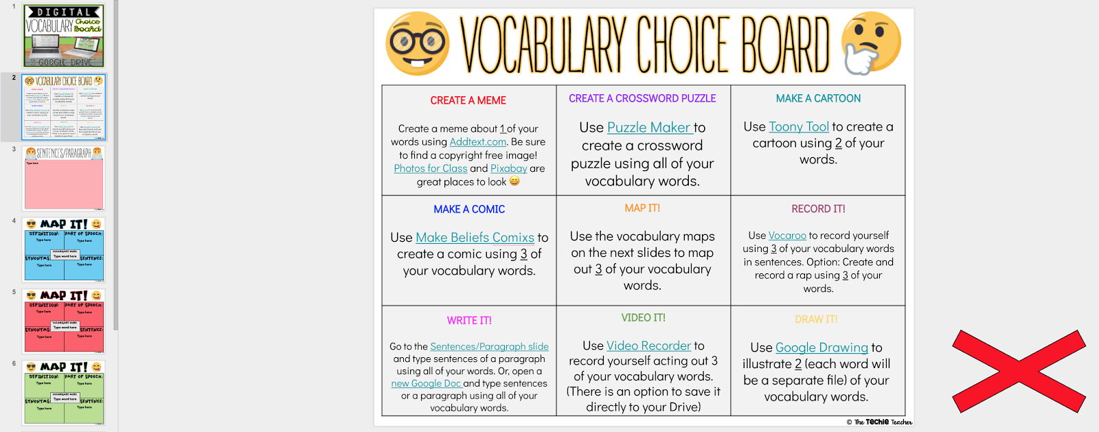 5 Reasons to Use DIGITAL Choice Boards in the Classroom. Choice menus can be used for any subject or topic! Go paperless by making a digital choice board in Google Slides.