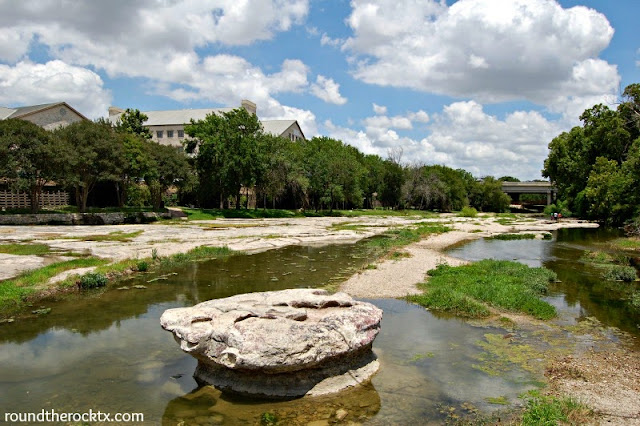 Where is the round rock in Round Rock, Texas? 