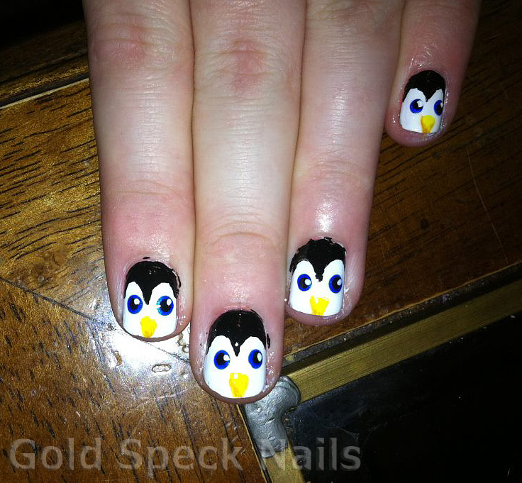 Gold Speck Nails: My Cousin Frans Nails!