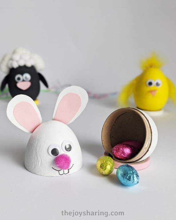 Cardboard Egg Easter Crafts Find Craft Up