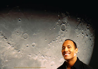 Desktop Wallpapers of Dwayne Johnson The Rock Smiling While You Work at Moon Light Desktop wallpaper
