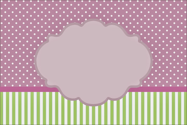 Morado y Verde Menta: Invitaciones para Imprimir Gratis. Para hacer invitaciones, tarjetas, marcos de fotos o etiquetas, para imprimir gratis de Morado y Verde Menta.