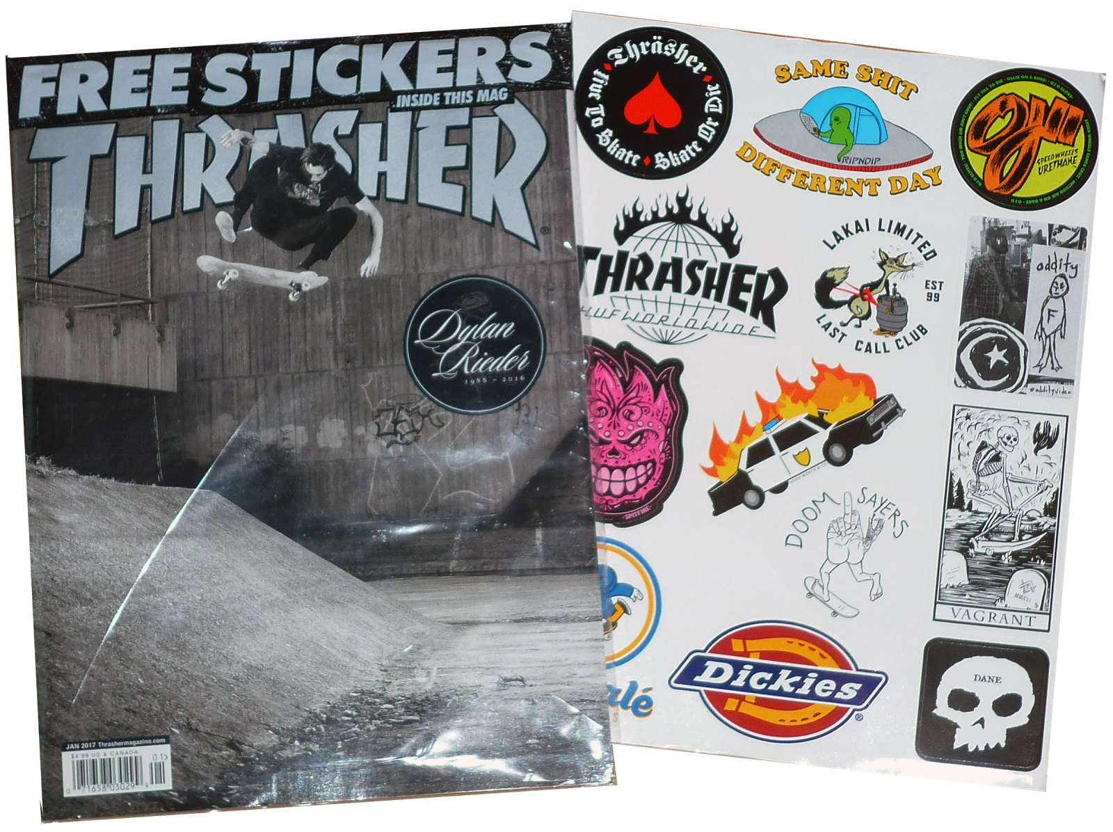 OBEY X HUF WORLDWIDE Skate Sticker Andre Giant Mural 3/" decal Shepard Fairey