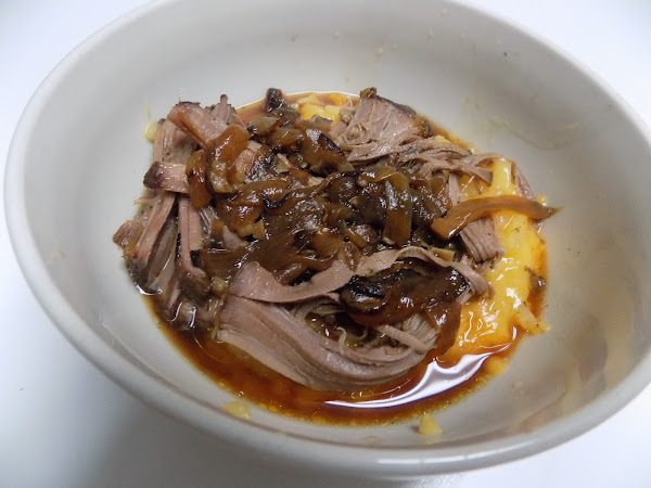 Jazz Fest leads to fancy comfort drunk food (Slow Cooked Brisket and Caramelized Onions)