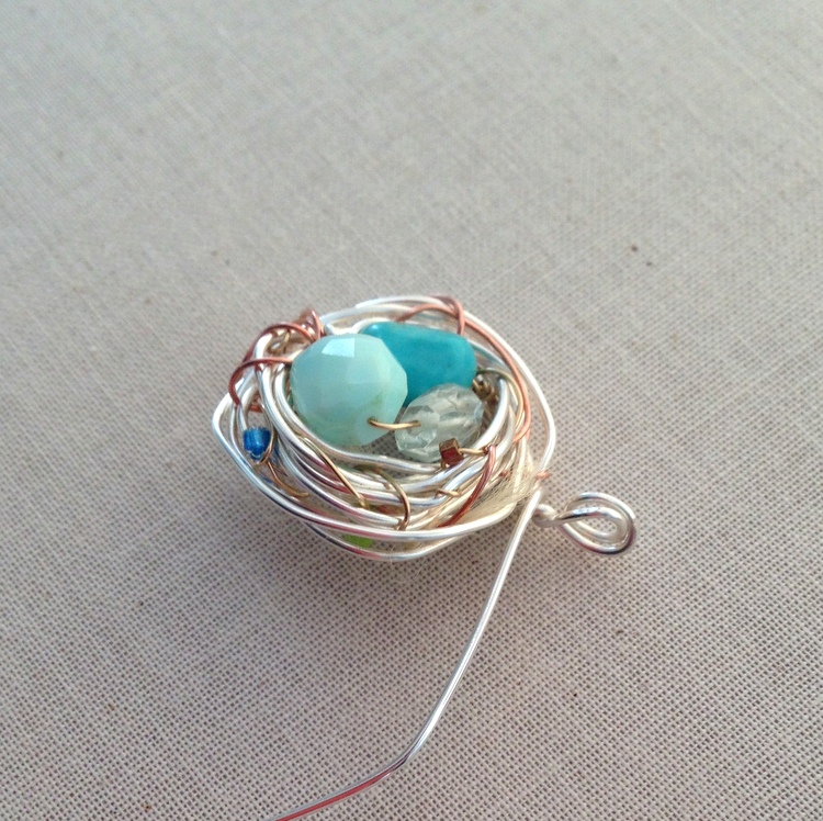 Mother's Day Jewelry: DIY Birthstone Nest, free tutorial