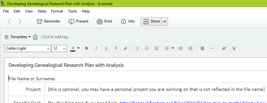 Evernote research paper