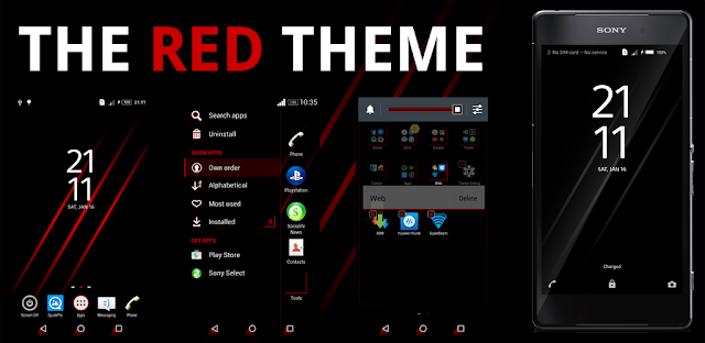 The Red Theme for Xperia™