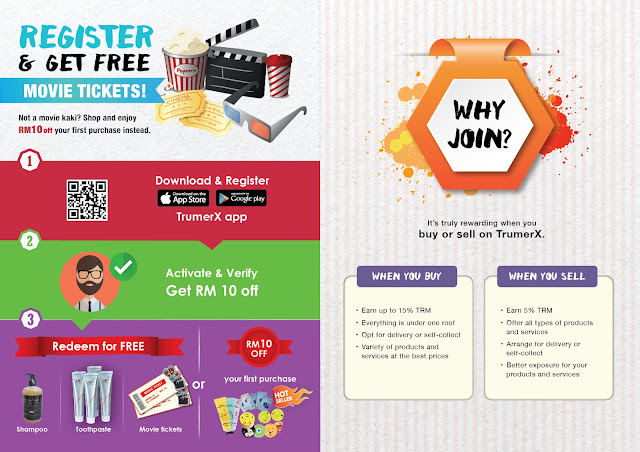 Get FREE TGV Movie Ticket and various other products with TrumerX Get FREE TGV Movie Ticket and various other products with TrumerX