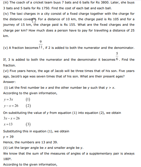 10th Maths Score Book