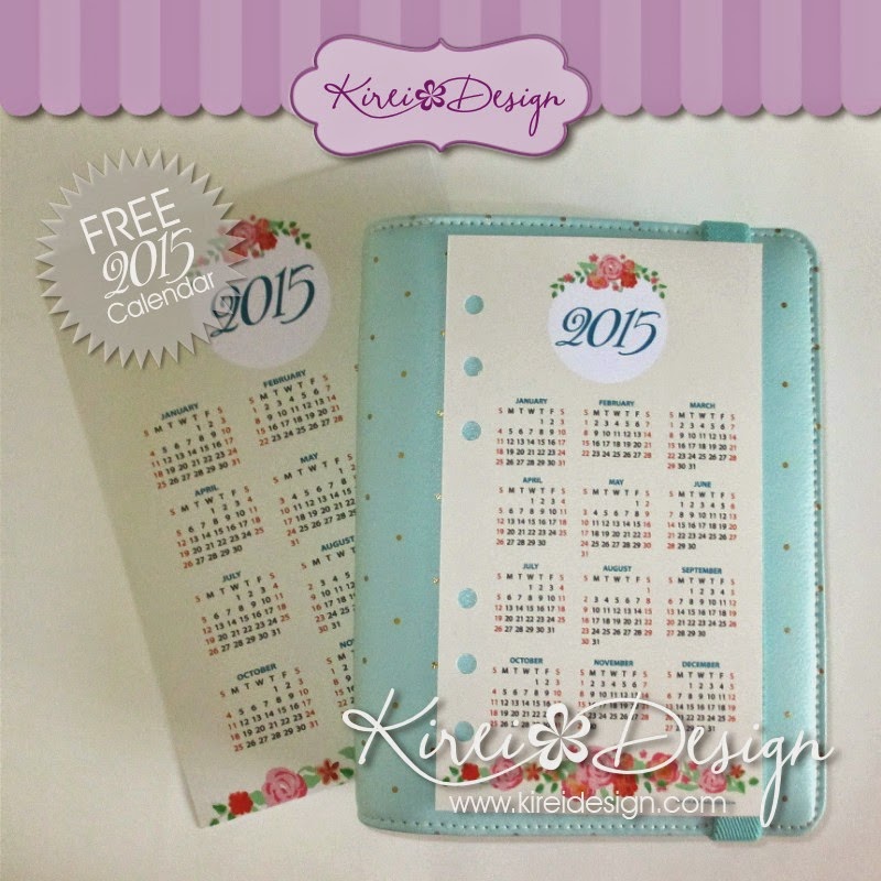calendario 2015 freebie