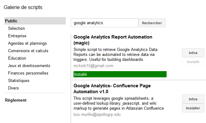 installation du script google analytics reporting automation (magic) tendances webmarketing