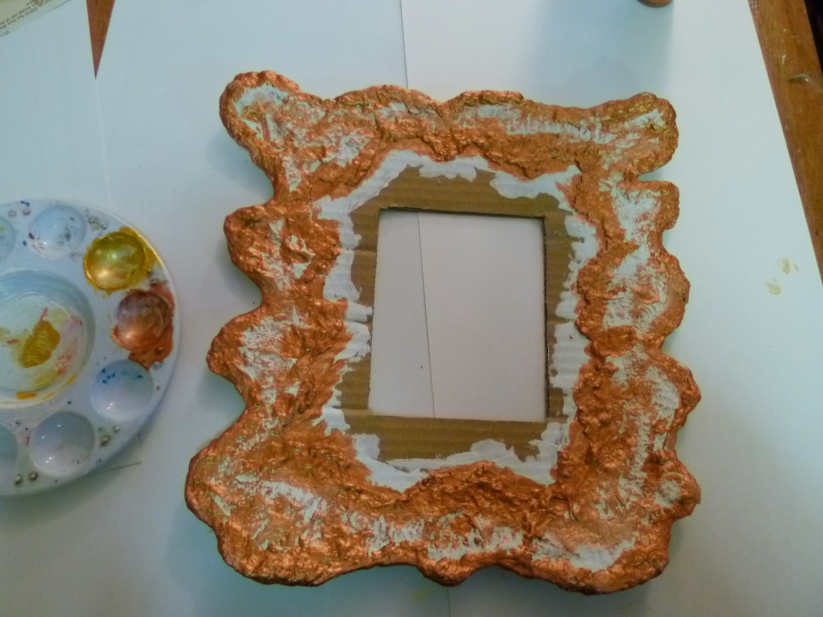 Painting on the Ceiling Stylish DIY Papier Mâché Gold Mirror Tutorial