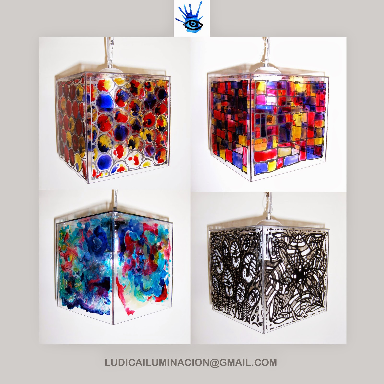 Ludica Iluminacion Lamparas de Acrilico de Techo Colgantes Moderna