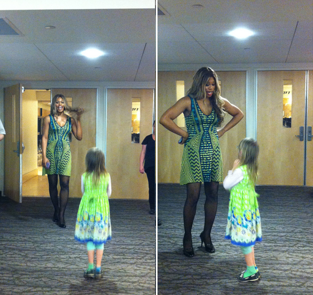 Menina trans de 7 anos se encontra com Laverne Cox, de Orange is the New Black Menina trans de 7 anos se encontra com Laverne Cox, de Orange is the New Black