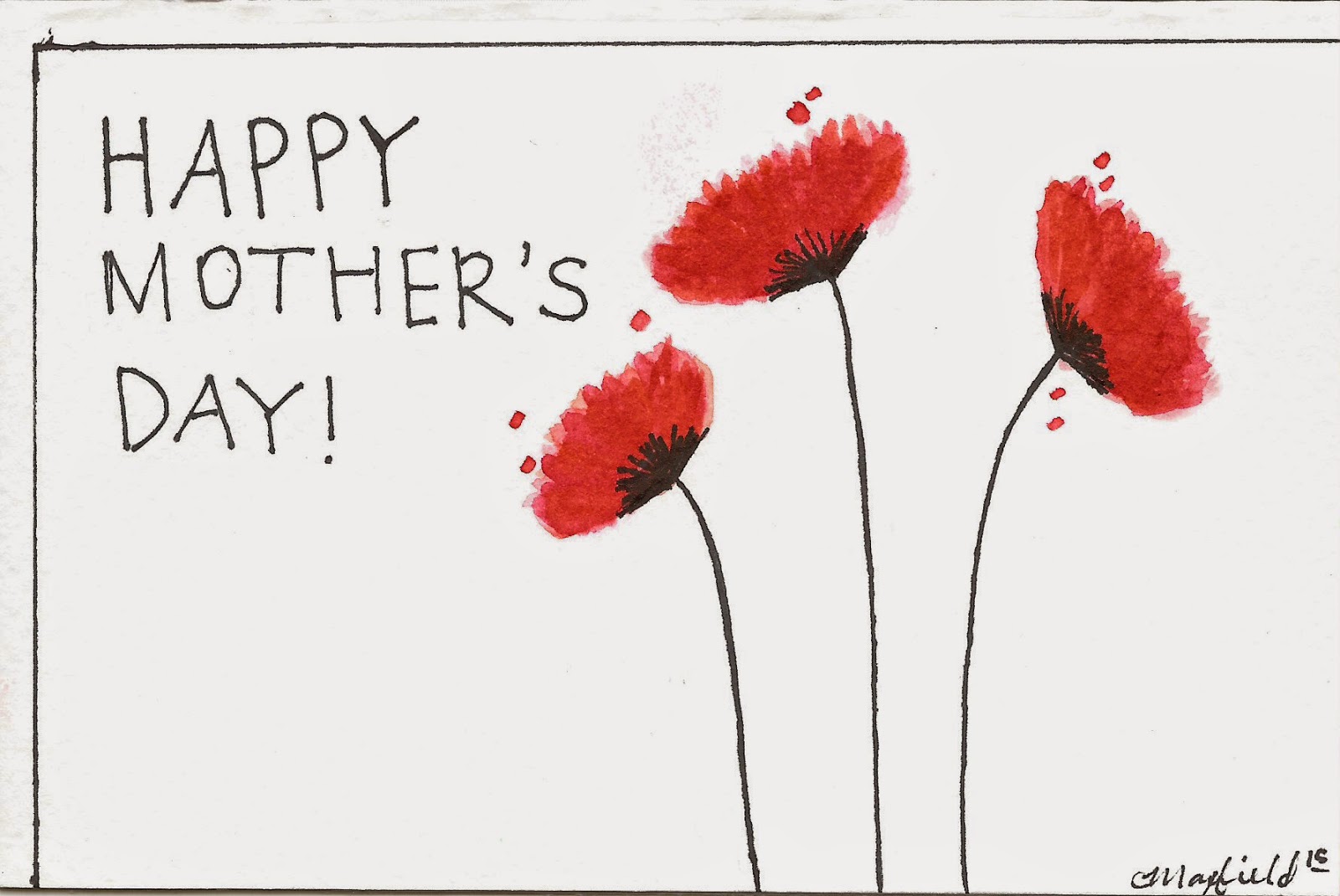 Handpainted Mother's Day Cards